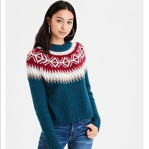 American Eagle | Fair Isle Pull Over Sweater